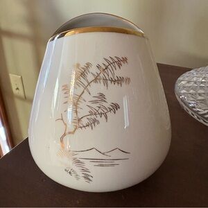 Alka Kunst Bavaria Beate Vase Hand Painted Trees Mountains